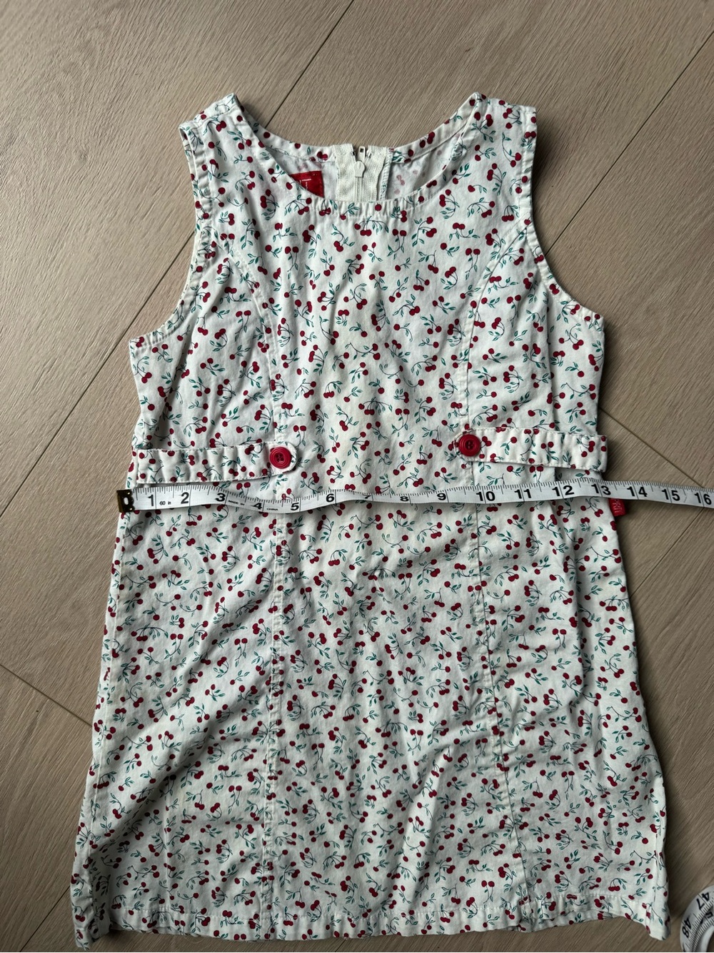 Vintage cotton cherry dress - Picture 4 of 6